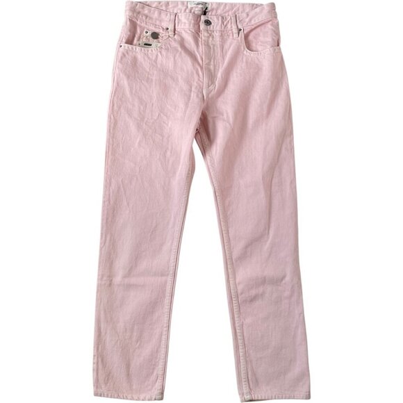 Isabel Marant Étoile Fliff Straight Leg Jeans Light Pink FR38 US6 - Picture 10 of 10